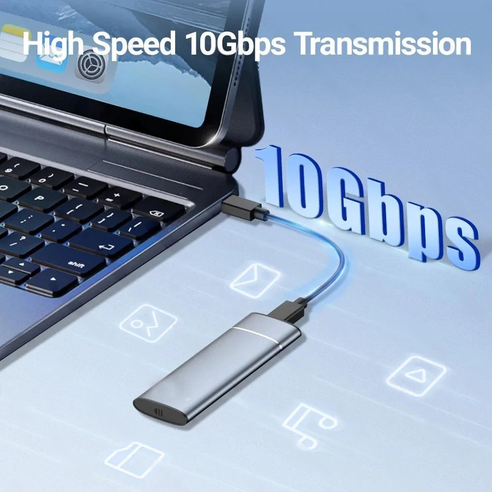 BOITIERS EXTERNE DISQUE SSD M2/NVME SATA 10Gbp Type C