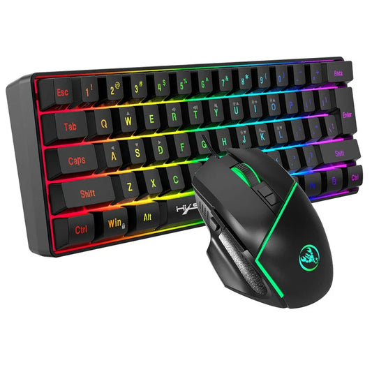 Clavier + Souris GAMERS RGB qui affiche 3 couleur (vert-rouge-bleu)
