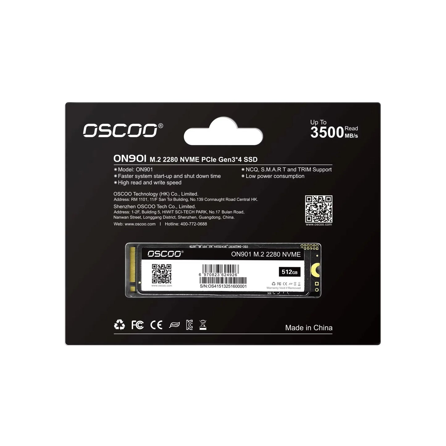 DISQUE DUR SSD INTERNE  M.2 / NVME CAPACITES : 256-512-1T-2T