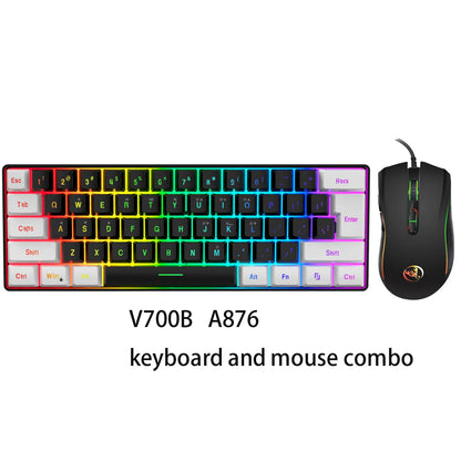 Clavier + Souris GAMERS RGB qui affiche 3 couleur (vert-rouge-bleu)